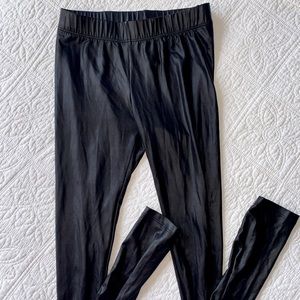 Forever21 Faux Letter Leggings | Black | Juniors | Women’s